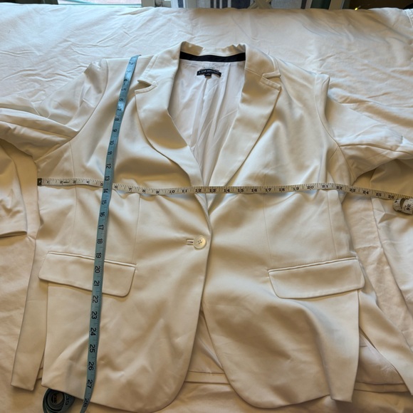 Lane Bryant Modernist | White Blazer | Cotton Blend | Size 20 Plus - Picture 6 of 6